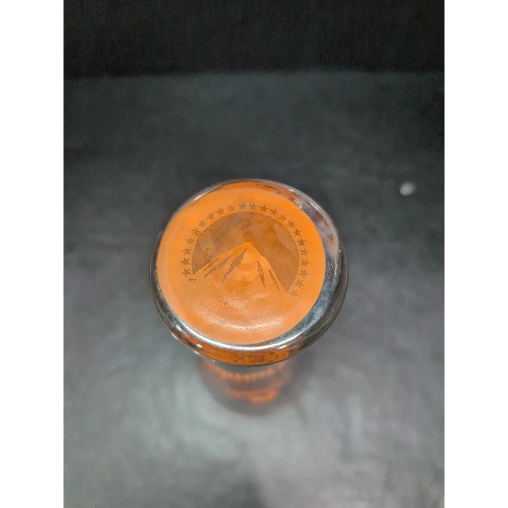 Paramount's Kings Dominion Pilsner Glass Set,‎ Vintage Orange Logo Beer Glasses